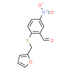 2-(FURFURYLTHIO)-5-NITROBENZALDEHYDE structure