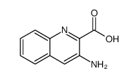 3-氨基喹啉-2-羧酸结构式