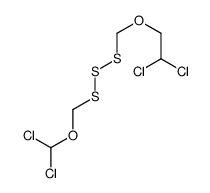1,1-dichloro-2-[(dichloromethoxymethyltrisulfanyl)methoxy]ethane Structure
