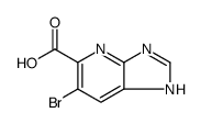 6-溴-3H-咪唑并[4,5-b]吡啶-5-羧酸结构式