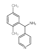 C-(2,5-二甲基-苯基)-C-吡啶-4-基-甲胺结构式
