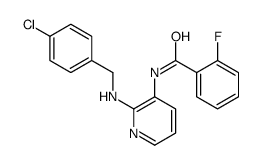 N-[2-[(4-chlorophenyl)methylamino]pyridin-3-yl]-2-fluorobenzamide Structure