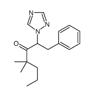4,4-dimethyl-1-phenyl-2-(1,2,4-triazol-1-yl)heptan-3-one结构式