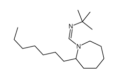 N-tert-butyl-1-(2-heptylazepan-1-yl)methanimine结构式