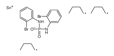 2-bromo-N-[(2-bromoanilino)-tributylstannyloxyphosphoryl]aniline Structure