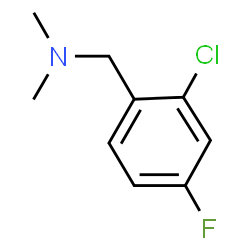 BENZENEMETHANAMINE, 2-CHLORO-4-FLUORO-N,N-DIMETHYL- Structure