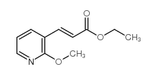 Ethyl 3-(2-methoxy-3-pyridyl)acrylate Structure