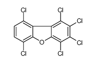 1,2,3,4,6,9-hexachlorodibenzofuran结构式