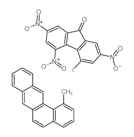 4-iodo-2,5,7-trinitrofluoren-9-one,1-methylbenzo[a]anthracene Structure