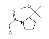 2-chloro-1-[(2S)-2-(2-methoxypropan-2-yl)pyrrolidin-1-yl]ethanone Structure