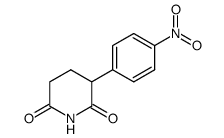 3-(4-nitrophenyl)piperidine-2,6-dione结构式