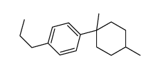 1-(1,4-dimethylcyclohexyl)-4-propylbenzene结构式
