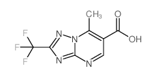 7-Methyl-2-trifluoromethyl-[1,2,4]triazolo[1,5-a]-pyrimidine-6-carboxylic acid Structure