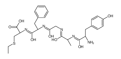 tyrosyl-alanyl-glycyl-phenylalanyl-cysteine S-ethyl ester Structure