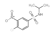 4-氯-N-异丙基-3-硝基苯磺酰胺结构式