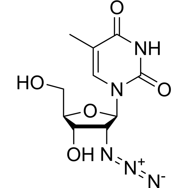 2'-叠氮-2'-脱氧-5-甲基尿苷结构式