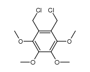 1,2-bis-chloromethyl-3,4,5,6-tetramethoxy-benzene结构式