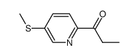 1-(5-methylsulfanyl-pyridin-2-yl)-propan-1-one结构式