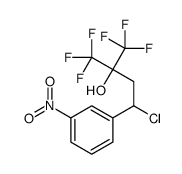 4-Chloro-1,1,1-trifluoro-4-(3-nitrophenyl)-2-(trifluoromethyl)-2-butan ol structure