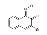 3-bromo-1,2-naphthoquinone-1-oxime Structure