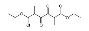 1,6-dichloro-1,6-diethoxy-2,5-dimethylhexane-3,4-dione Structure