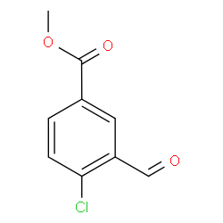 Methyl 4-chloro-3-formylbenzoate Structure