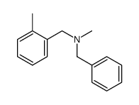 N-methyl-N-[(2-methylphenyl)methyl]-1-phenylmethanamine Structure