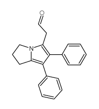 6,7-diphenyl-2,3-dihydro-1H-pyrrolizin-5-yl-acetaldehyde结构式