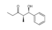 (4R,5R)-1-hydroxy-2-methyl-1-phenyl-3-pentanone结构式