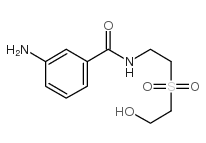 3-氨基-N-[2-(2-羟基乙基)磺酰基]乙基苯甲酰胺结构式