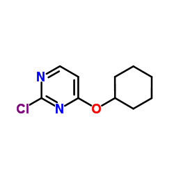 2-Chloro-4-(cyclohexyloxy)pyrimidine Structure