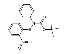 tert-butyl (2-nitrophenyl)thio(phenyl)carbamate Structure