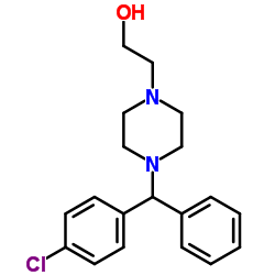 4-氯双苯基甲哌乙醇结构式