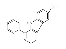6-methoxy-1-pyridin-2-yl-4,9-dihydro-3H-pyrido[3,4-b]indole Structure