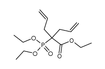 ethyl 2-diethoxyphosphoryl-2-(prop-2-enyl)pent-4-enoate结构式