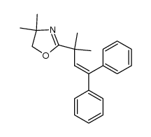 2-(1,1-dimethyl-3,3-diphenylprop-2-enyl)-4,4-dimethyl-4,5-dihydro-oxazole结构式