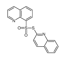 2-quinolin-8-ylsulfonylsulfanylquinoline Structure
