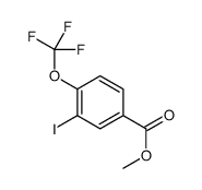 3-碘-4-(三氟甲氧基)苯甲酸甲酯结构式