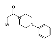 2-bromo-1-(4-phenylpiperazin-1-yl)ethanone Structure