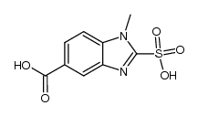 1-Methyl-5-carboxybenzimidazolyl-2-sulfonic acid结构式