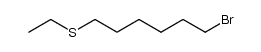 (6-bromohexyl)(ethyl)sulfane结构式