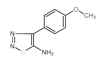 4-(4-甲氧基苯基)-1,2,3-噻重氮-5-胺结构式