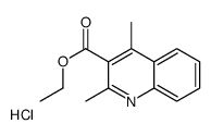 2,4-二甲基喹啉-3-羧酸乙酯盐酸盐结构式