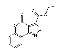 ethyl 4-oxo-4H-[1]benzopyrano[4,3-c]isothiazole-3-carboxylate结构式