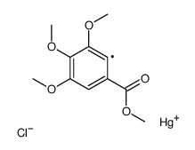 chloro-(2,3,4-trimethoxy-6-methoxycarbonylphenyl)mercury结构式