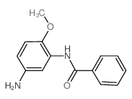 N-(5-氨基-2-甲氧基苯基)苯甲酰胺结构式