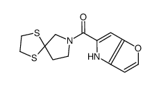 1,4-dithia-7-azaspiro[4.4]nonan-7-yl(4H-furo[3,2-b]pyrrol-5-yl)methanone Structure