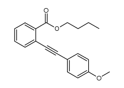 butyl 2-[2-(4-methoxyphenyl)ethynyl]benzoate结构式