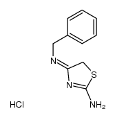 2-Amino-4-benzylimino-4,5-dihydrothiazole Hydrochloride结构式