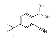 2-氰基-4-(三氟甲基)苯硼酸结构式